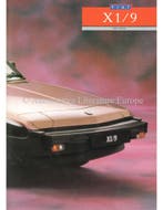 1987 FIAT X1/9 BROCHURE ENGELS, Nieuw, Author