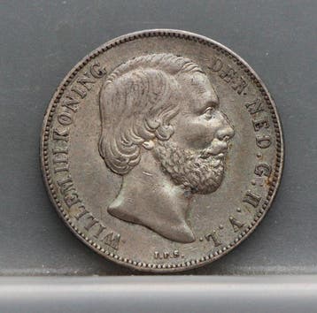 Nederland. Willem III. 1 Gulden 1863 (Zonder minimumprijs)