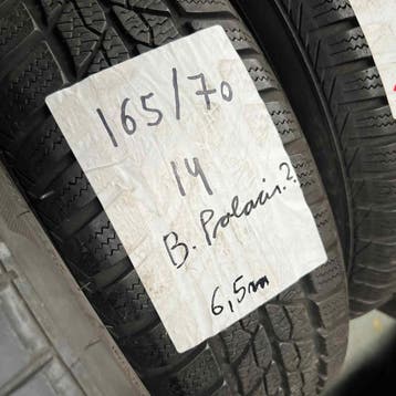 2 x Barum Polaris 2 165-70-14 Winterbanden 6,5mm, Auto-onderdelen, Banden en Velgen, 14 inch, Gebruikt, Band(en), Winterbanden