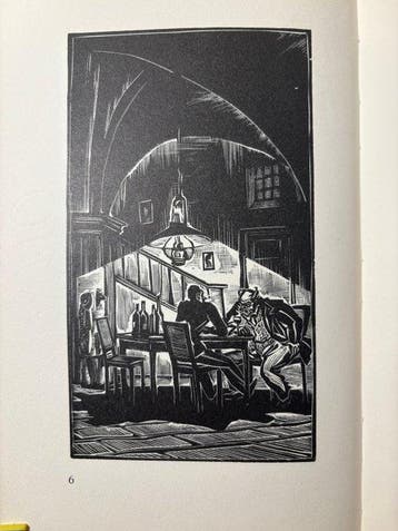 Walter Tiemann / Hans Alexander Müller (woodcut, Antiek en Kunst