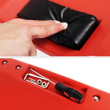 Ergonomisch gevormde Monteursbed Rood 90x40x10cm, Verzenden, Nieuw