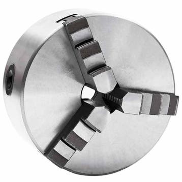 vidaXL Klauwplaat met 3 bekken zelfcentrerend 125 mm staal, Verzenden, Nieuw