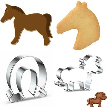 4 verschillende paarden koekjes vormen, Ophalen of Verzenden, Nieuw, Veelzijdigheid