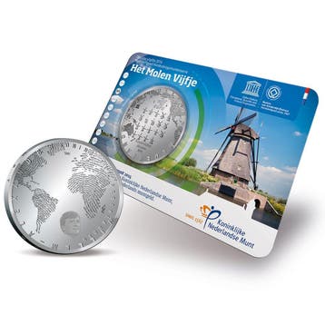5 Euro 2014 Molen Vijfje UNC Coincard, Verzenden