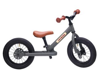 Trybike 2 wieler Steel loopfiets Matt Grey (Kinderen), Ophalen of Verzenden, Nieuw