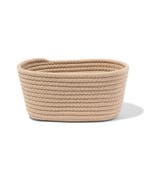 HEMA Mand 23x11cm touw beige-bruin, Verzenden, Nieuw