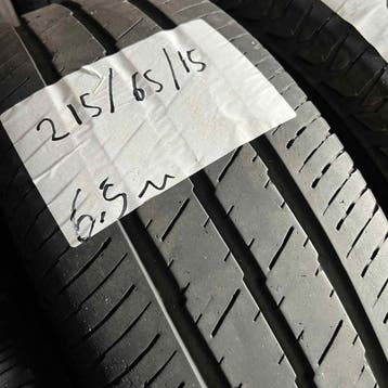 2 x Continental ContiVanContact 215-65-15 C Zomerbanden 6..., 15 inch, Ophalen of Verzenden, Band(en), Zomerbanden