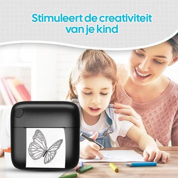 Gatson Mini Printer 300DPI - Inclusief 14 Rollen Papier, Ophalen of Verzenden, Zo goed als nieuw, Gatson