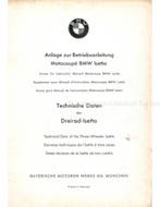 1956 BMW ISETTA INSTRUCTIEBOEKJE, Auto diversen, Handleidingen en Instructieboekjes