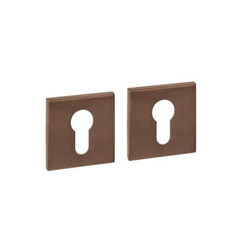 Intersteel cilinderrozetten vierkant verdekt 53x53x6mm - PVD, Verzenden, Nieuw