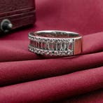 Tirisi witgouden ring met diamanten; 1,171 ct., Sieraden, Tassen en Uiterlijk, Gebruikt, Overige kleuren, Ophalen of Verzenden
