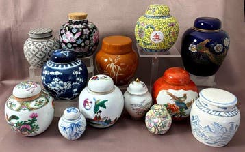 Div. Fabr. - Gemberpot (13) - Porselein - Collectie, Antiek en Kunst