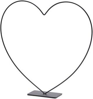 Metalen frame Hart staand op voet Zwart 39 cm, Ophalen of Verzenden, Nieuw