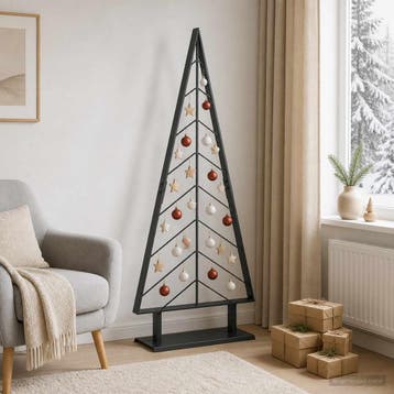 vidaXL Metalen kerstboom met standaard KUOPIO 125 cm Staal, Verzenden, Nieuw