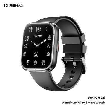 Remax WATCH25i - Smartwatch - Aluminium behuizing - Zwart, Ophalen of Verzenden, Nieuw, Zwart, Remax