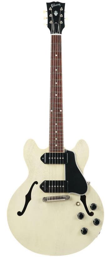 Gibson Custom Shop CS336 All Mahogany TV White 2017, Ophalen of Verzenden, Zo goed als nieuw, Hollow body, Gibson