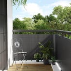 vidaXL Balkonscherm 400x100 cm poly rattan antracietkleurig, Verzenden, Nieuw, Kunststof, 1 tot 2 meter