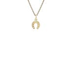 Gouden vintage hoefijzer hanger 14 kt, Ophalen of Verzenden, Nieuw
