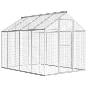 vidaXL Volière 178x242x192 cm aluminium, Dieren en Toebehoren, Verzenden, Nieuw