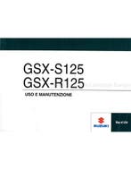 2017 SUZUKI GSX-S125 | GSX-R125 INSTRUCTIEBOEKJE ITALIAANS