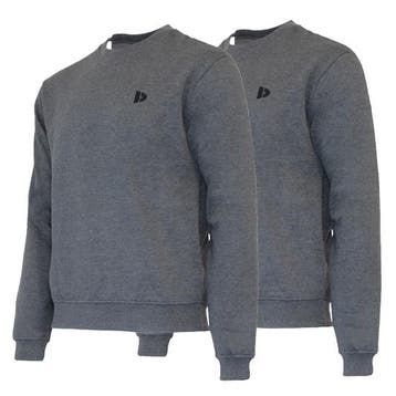 Donnay Donnay Heren - 2-Pack - Fleece Crew Sweater Dean -, Verzenden, Nieuw