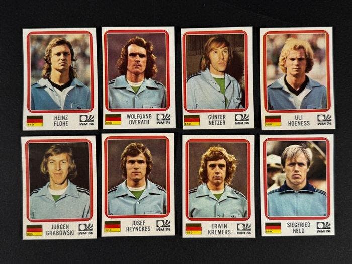 1974 Panini München 74 World Cup #95/100, 102/103 Germany, Verzamelen, Stickers