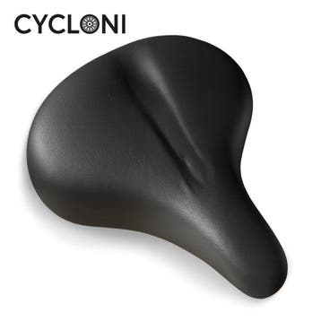 Cycloni Comfortabel Gelzadel - Met Veer en Reflector - Zwart, Ophalen of Verzenden, Nieuw, Cycloni