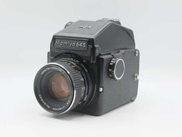 Mamiya 645 J + 80mm F/2.8 sekor lens OCCASION (591), Ophalen of Verzenden, Zo goed als nieuw