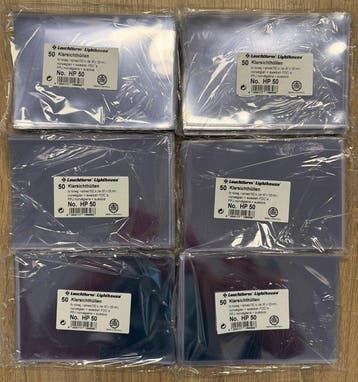 Leuchtturm - 300 x HP Protective Sleeves 187 x 125 mm for, Gestempeld