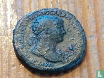 Romeinse Rijk - Romeinse munt - TRAIANUS 98-117 (DUPONDIUS), Verzenden, Overige landen, Losse munt
