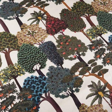 GCFabrics – Katoenen stof voor bekleding Exotische Tuin –