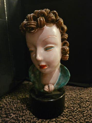 Rudolf Knörlein - sculptuur, Goldscheider - 12 cm -