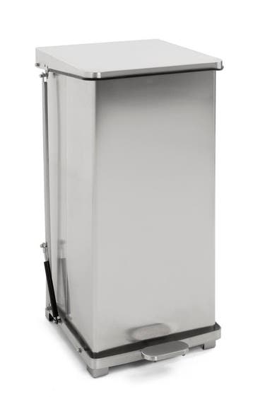 V-Part Industriële Pedaalemmer | 90L | Mat RVS | 440x440x770, Ophalen of Verzenden, Nieuw