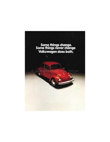 1974 VOLKSWAGEN KEVER BROCHURE ENGELS (USA), Boeken, Nieuw, Volkswagen, Author