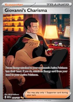 Giovanni s Charisma 204/165 pokemon 151, Ophalen of Verzenden, Nieuw, Losse kaart, Foil