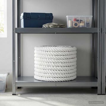 vidaXL Katoenen Touw 20 mm 50 m Wit 100% Katoen, Verzenden, Nieuw