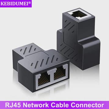 RJ45 Netwerk Splitter Adapter: Verdeel 1 Ethernet Poort naar, Verzenden, Nieuw