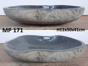 Lage natuursteen waskom | 5 - 11 cm hoog |, Huis en Inrichting, Badkamer | Badkamermeubels, Ophalen of Verzenden, Nieuw, Wasbak of Wastafel