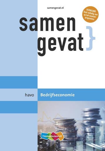 Samengevat havo Bedrijfseconomie 9789006107487, Zo goed als nieuw
