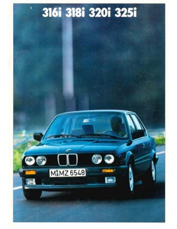 1987 3 SERIE SEDAN BROCHURE DUITS, Boeken, Ophalen of Verzenden, Nieuw