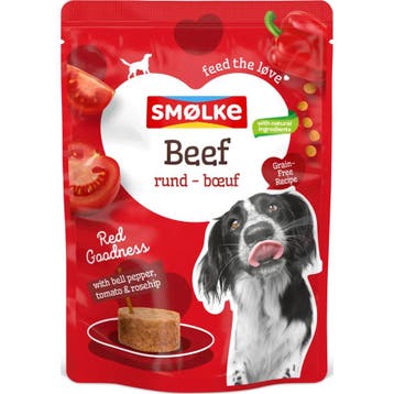 8x Smolke Hondenvoer Nat Beef Red Goodness 300 gr, Dieren en Toebehoren, Verzenden, Hond