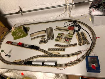 Complete treinset marklin met 2 locs en wagons, Hobby en Vrije tijd, Modeltreinen | H0, Ophalen, Zo goed als nieuw
