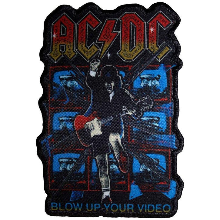 AC/DC Blow Up Your Video Cut Out Patch officiële merchandise, Verzamelen, Muziek, Artiesten en Beroemdheden, Kleding, Nieuw, Ophalen of Verzenden