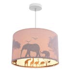 Roze dieren hanglamp Safari, Binnenzijde doorschijnend, Ophalen of Verzenden, Nieuw