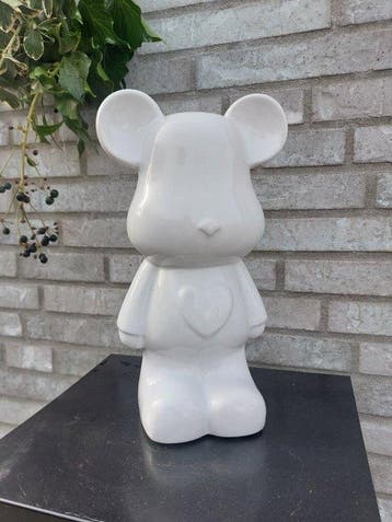 Beeld, design teddy bear - 27 cm - polyresin