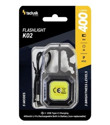 Technik K02 Multifunctionele LED Werklamp - 600lm - USB-C..., Ophalen of Verzenden, Nieuw