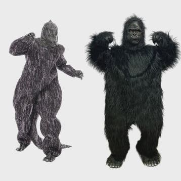 Volwassen King Kong Gorilla Mascotte Kostuum - Feest & Evene