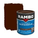 Rambo Pantserbeits Deur & Kozijn Dekkend Kastanjebruin 0.75L, Bruin, Verzenden, Nieuw, Beits