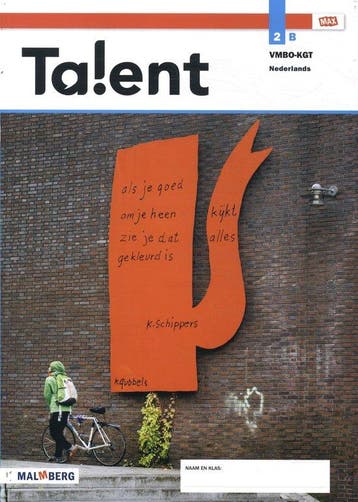 9789402074468 Talent 2 vmbo-kgt nederlands leerwerkboek B, Verzenden, Zo goed als nieuw