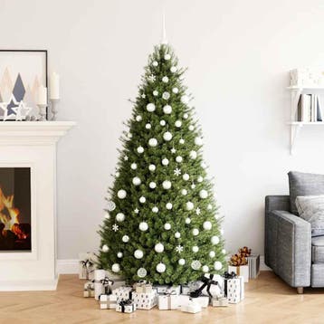 vidaXL 111-delige Kerstballenset polystyreen wit, Verzenden, Nieuw